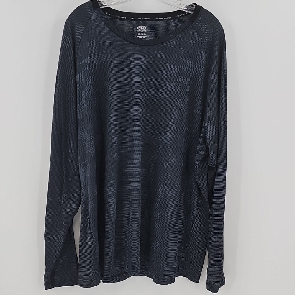 Athletic Works Black & Gray Long Sleeve Shirt Size 3XL